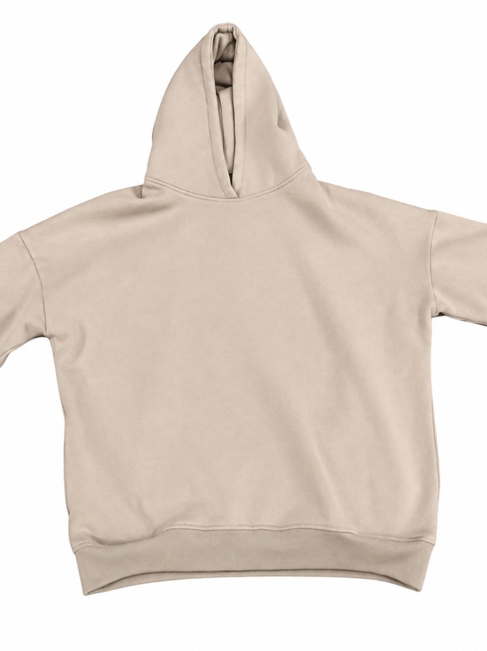 Women's Oversized Hooded Sweatshirt in Beige